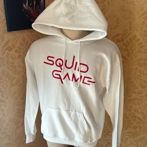 Squid games unisex size medium pullover hoodie with front pocket